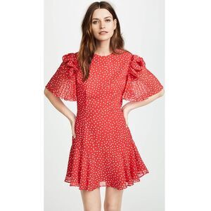 Keepsake the Label Moonshine Dress - Red White Polkadot Dress